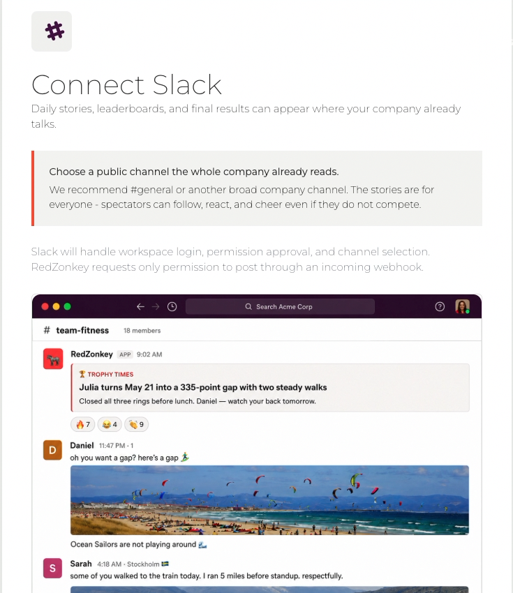 Connect Slack to RedZonkey Squads