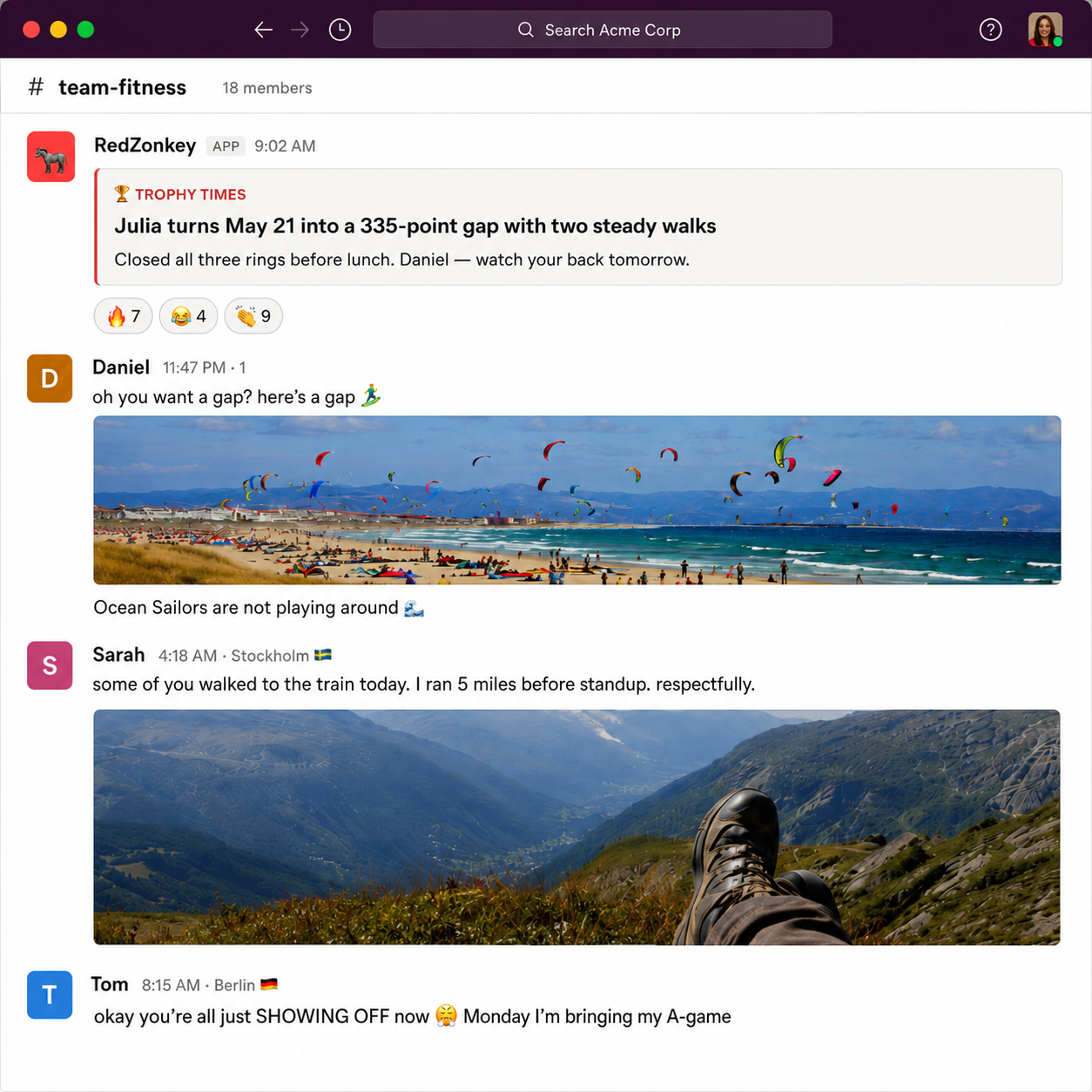 RedZonkey Slack team story